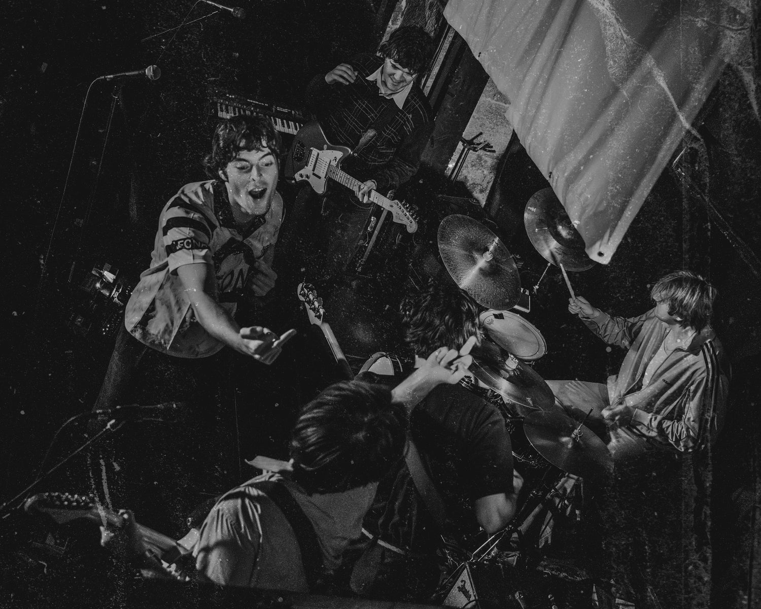the band FEET playing on stage at he Cluny in Newcastle