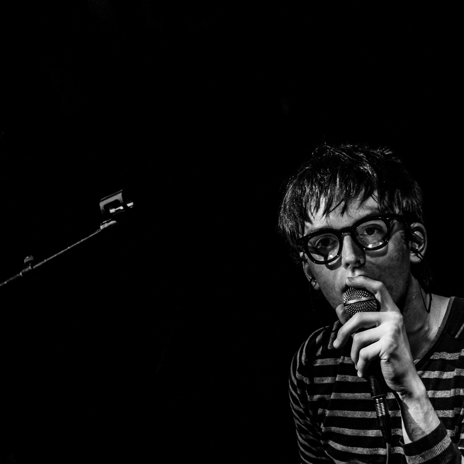 Charlie Magill of Esmeralda Road singing at The Cluny in Newcastle
