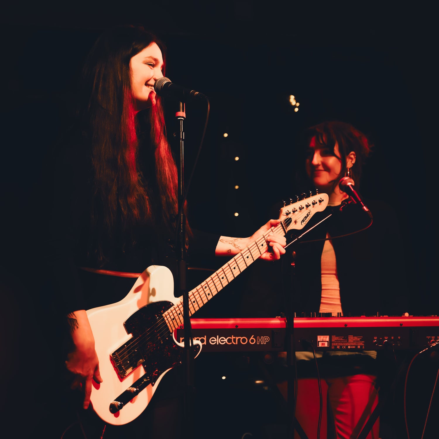 Singer Caitlin playing at The Cluny in Newcastle