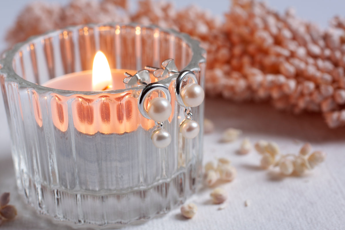 Sarah Vuong bridal pearl earrings
